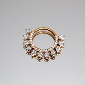 Anneau diadème et strass