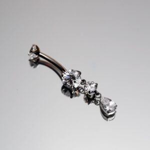 Piercing nombril pendentif goutte