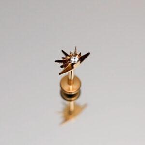 Piercing soleil et strass