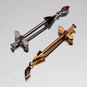 Piercing téton dague
