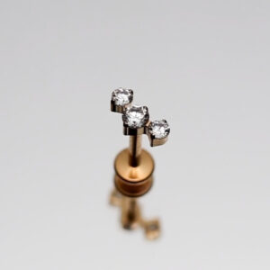 Piercing trio de strass