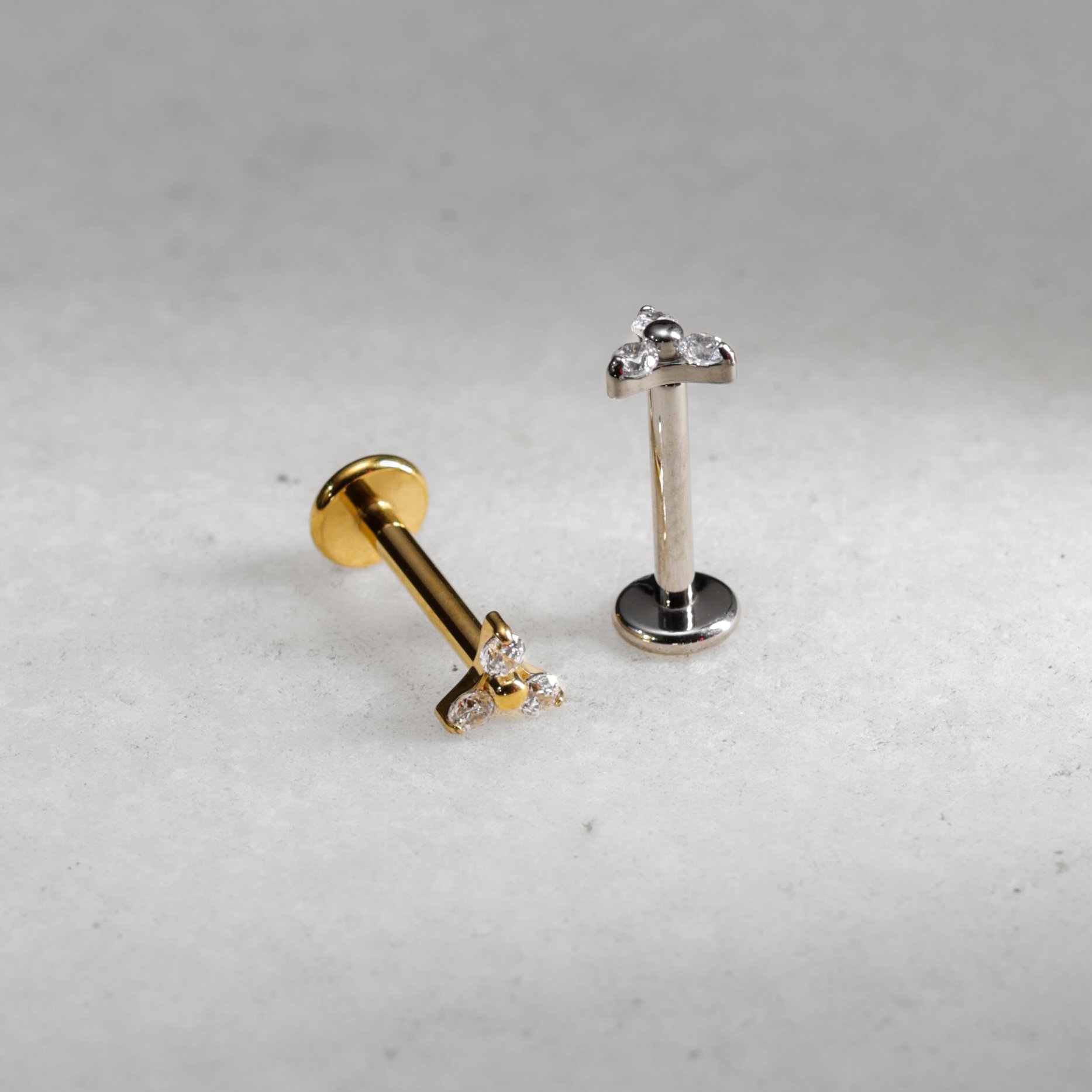 Labret trinité avec zircons – Image 2